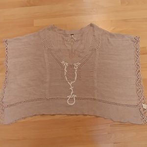 Free People Knit Poncho